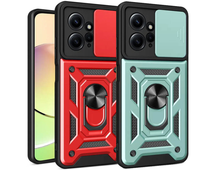 Чохол-Ударостійкий Camshield Serge Ring Xiaomi Note 12 4G, Зелений
