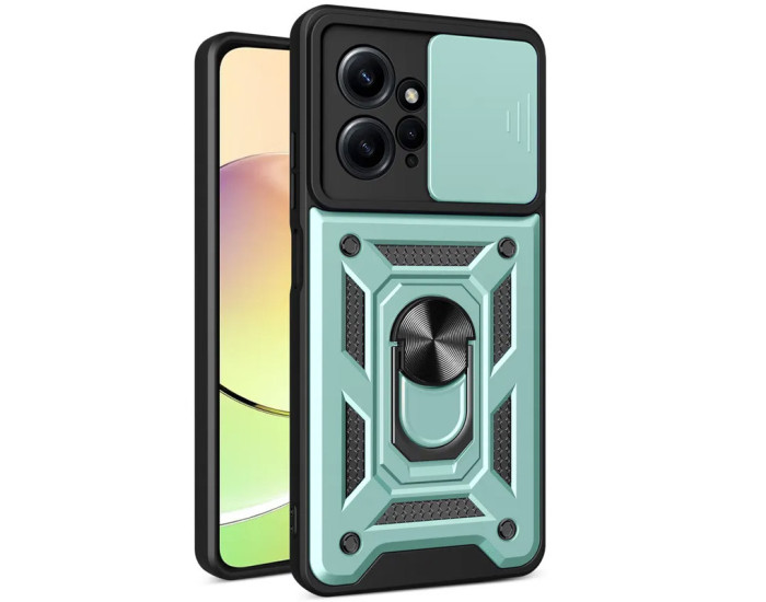 Чохол-Ударостійкий Camshield Serge Ring Xiaomi Note 12 4G, Зелений
