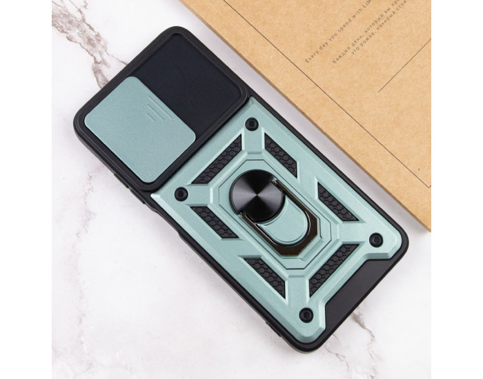 Чохол-Ударостійкий Camshield Serge Ring Xiaomi Note 12 4G, Зелений
