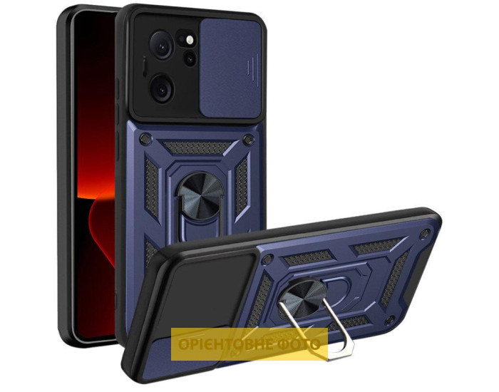 Чохол-Ударостійкий Camshield Serge Ring Xiaomi Poco X5 5G /Note 12 5G, синій