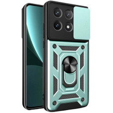 Чехол-Ударопрочный Camshield Serge Ring Xiaomi Poco X6 Pro, зеленый