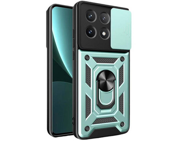 Чехол-Ударопрочный Camshield Serge Ring Xiaomi Poco X6 Pro, зеленый