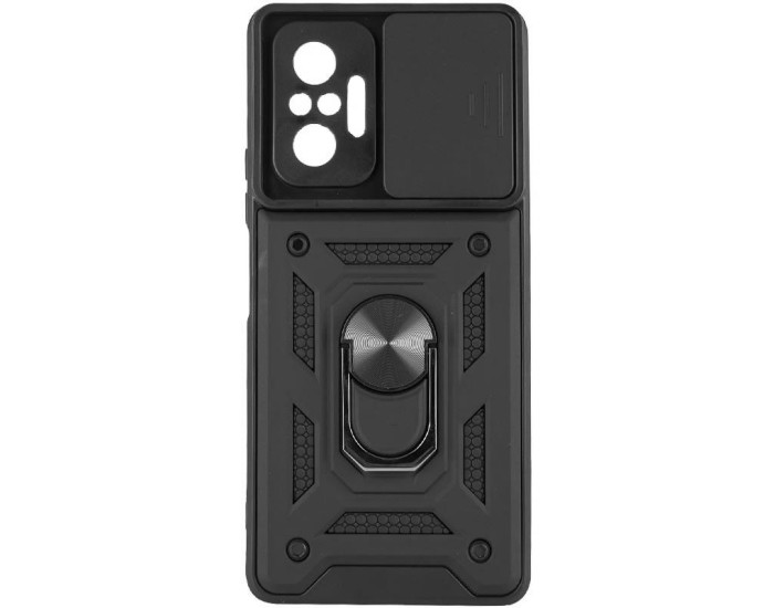 Чохол-Ударостійкий Camshield Serge Ring Xiaomi Redmi 10 Pro /10 Pro Max, чорний