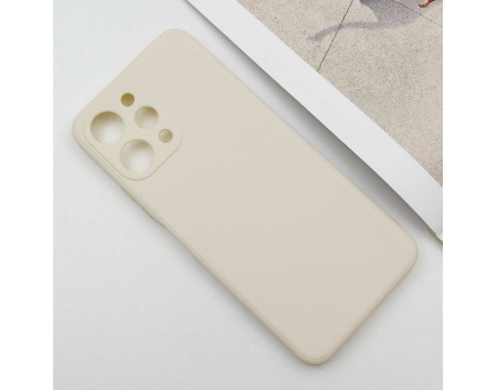 Чехол-силикон Candy Full Camera Xiaomi Redmi 12 (Бежевый / Antigue White)