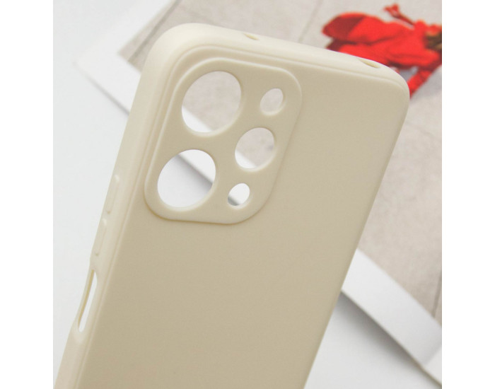 Чехол-силикон Candy Full Camera Xiaomi Redmi 12 (Бежевый / Antigue White)