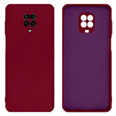 Чехол-силикон Candy Full Camera Xiaomi Redmi Note 9 Pro/Note 9S, бордовый