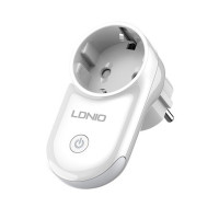 Розумна розетка Ldnio SEW1058 Wi-Fi/ Alexa/ Google Home з LED нічником, Білий