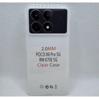 Чохол-силікон Clear Case 2.0 mm Xiaomi Poco X6 Pro 5G, Прозорий