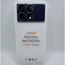 Чехол-силикон Clear Case 2.0 mm Xiaomi Poco F6 Pro 5G, прозрачный