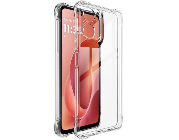Чехол-силикон Getman Ease logo усиленные углы Motorola G06, прозрачный
