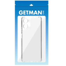Чехол-силикон Getman Ease logo усиленные углы Motorola G06, прозрачный
