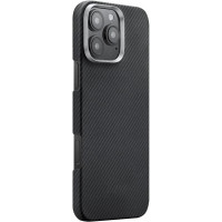 Чехол-силикон Carbon Protection Slim (MagSafe) iPhone 16 Pro, черный
