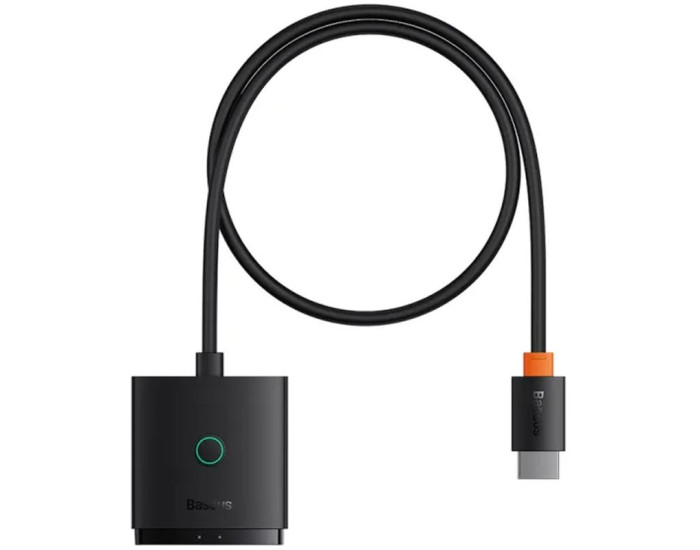 Переходник USB HUB Baseus AirJoy Series 2in1 HDMI to HDMI/HDMI (B01331105) черный