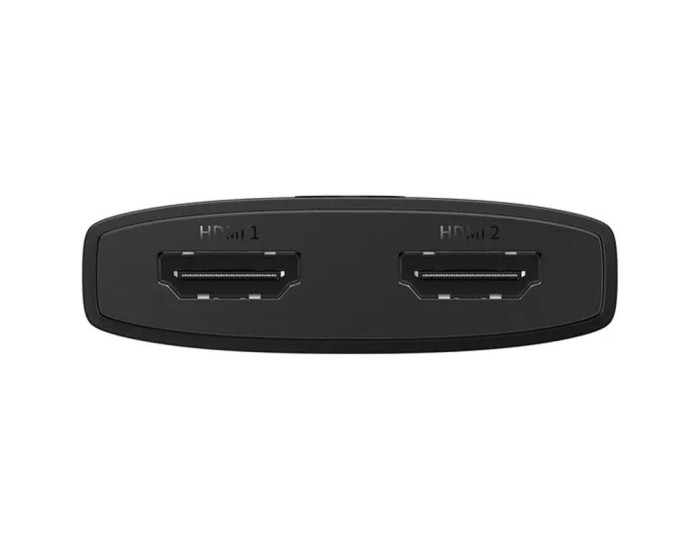 Переходник USB HUB Baseus AirJoy Series 2in1 HDMI to HDMI/HDMI (B01331105) черный