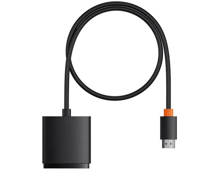 Переходник USB HUB Baseus AirJoy Series 2in1 HDMI to HDMI/HDMI (B01331105) черный