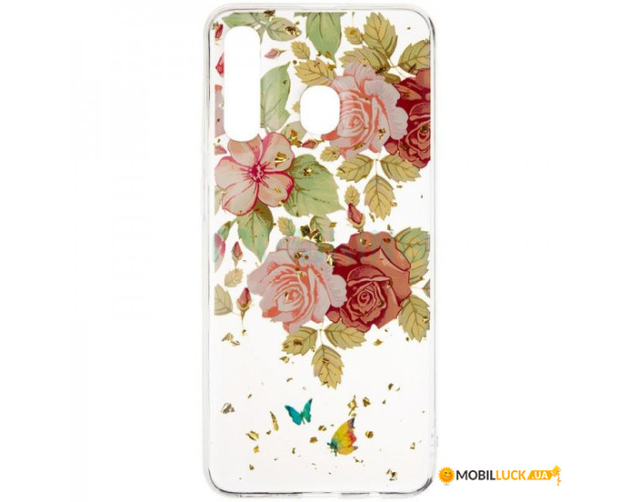 Чехол-силикон Deep Shine Flowers Case Xiaomi Redmi 7, Rose