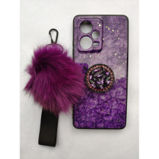 Чехол-силикон Fashion popsoket Xiaomi Redmi 5, Violet