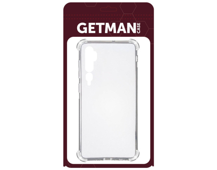 Чохол-силікон Getman Ease logo посилені кути Xiaomi Redmi Mi Note 10 /Note 10 Pro /Mi CC9 Pro, Прозорий