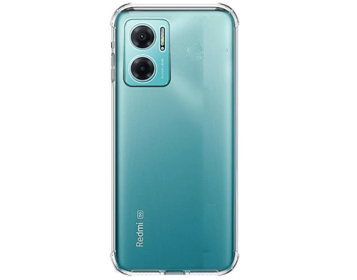 Чохол-силікон Getman Ease logo посилені кути Xiaomi Redmi Note 11E, Прозорий