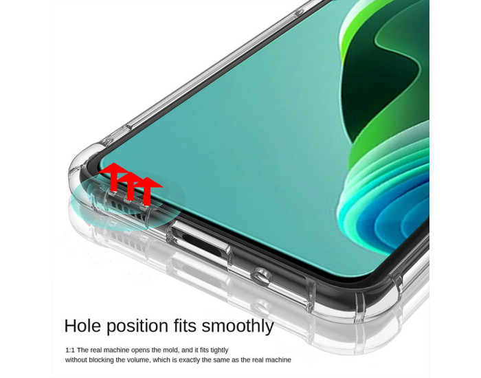 Чохол-силікон Getman Ease logo посилені кути Xiaomi Redmi Note 11E, Прозорий