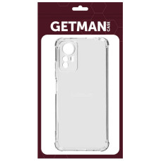 Чохол-силікон Getman Ease logo посилені кути Xiaomi Redmi Note 12S, Прозорий