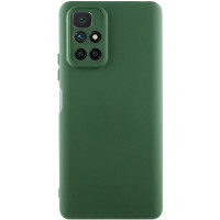 Чехол-силикон Getman Liquid Silk Full Camera Xiaomi Redmi 10 (Зеленый / Dark green)