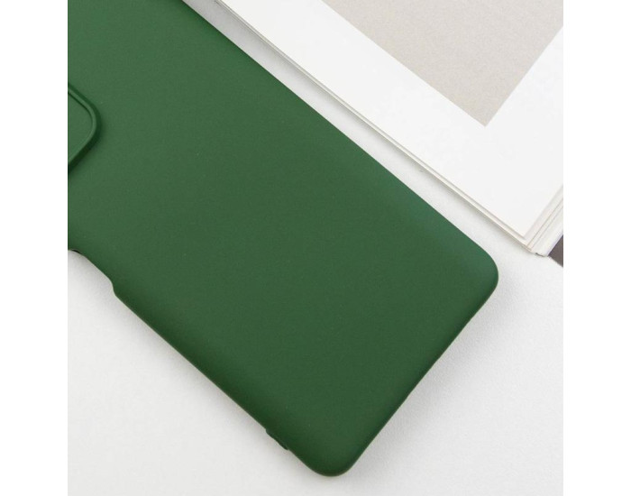 Чехол-силикон Getman Liquid Silk Full Camera Xiaomi Redmi 10 (Зеленый / Dark green)