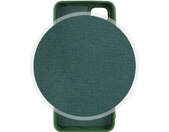 Чехол-силикон Getman Liquid Silk Full Camera Xiaomi Redmi 10 (Зеленый / Dark green)