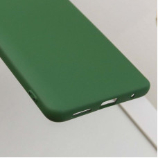Чехол-силикон Getman Liquid Silk Full Camera Xiaomi Redmi 10 (Зеленый / Dark green)
