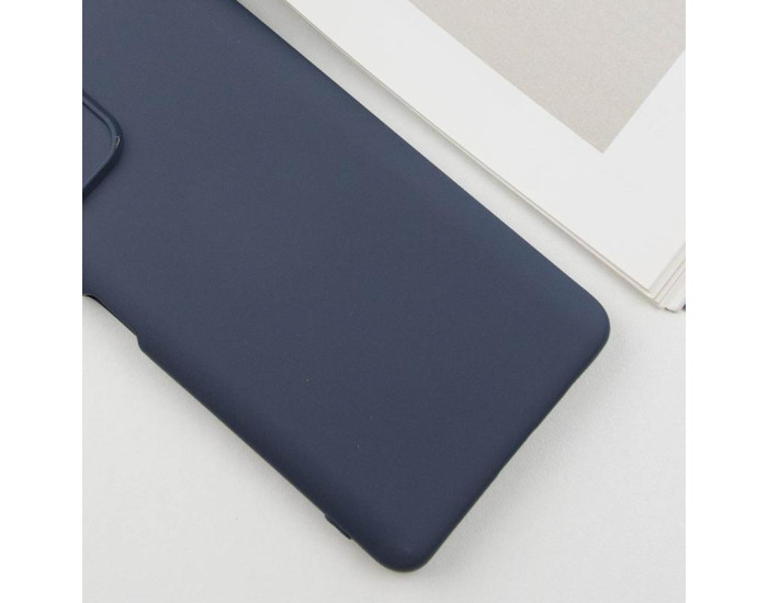 Чехол-силикон Getman Liquid Silk Full Camera Xiaomi Redmi 10, темно-синий