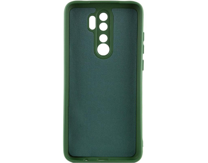 Чехол-силикон Getman Liquid Silk Full Camera Xiaomi Redmi 9 (Зеленый / Dark green)