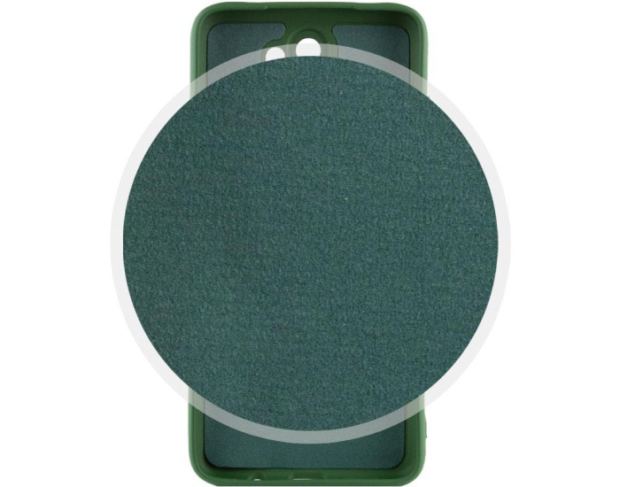 Чехол-силикон Getman Liquid Silk Full Camera Xiaomi Redmi 9 (Зеленый / Dark green)