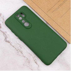 Чехол-силикон Getman Liquid Silk Full Camera Xiaomi Redmi 9 (Зеленый / Dark green)
