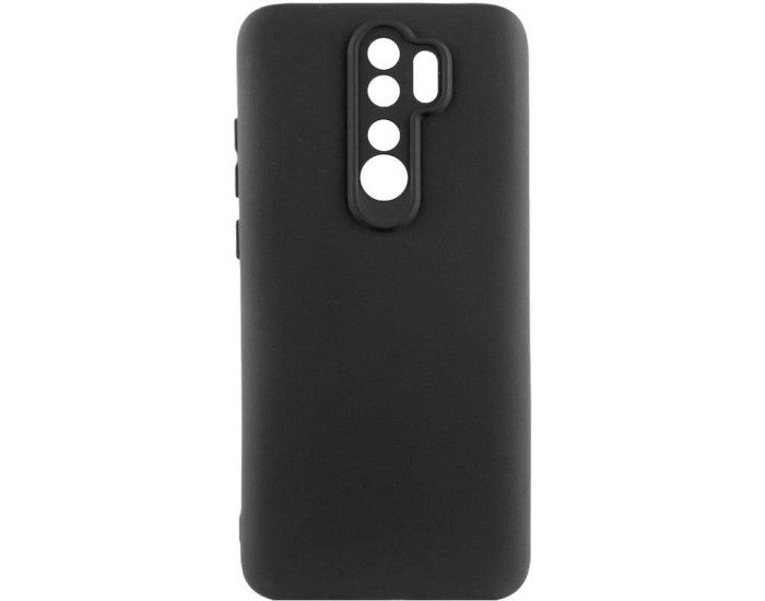 Чехол-силикон Getman Liquid Silk Full Camera Xiaomi Redmi 9 (Черный / Black)