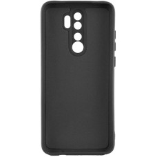 Чехол-силикон Getman Liquid Silk Full Camera Xiaomi Redmi 9 (Черный / Black)