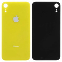 Задня панель корпуси для iPhone XR, жовта (Big Hole) оригінал
