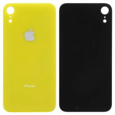 Задня панель корпуси для iPhone XR, жовта (Big Hole) оригінал