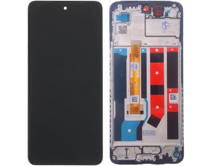 Дисплей с сенсорным экраном (модуль) Oppo A60 /A80 /A3 /A40, черный с рамкой, оригинал