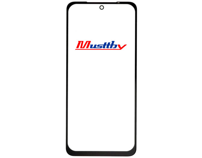 Скло фронтальне Xiaomi Redmi Note 10 /Redmi Note 10S /Redmi Note 11 /Redmi Note 11S /Redmi Note 12S /Poco M4 Pro 4G /Poco M5s, чорне, оригінал Musttby Your Series