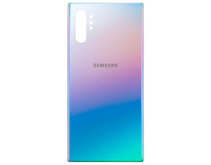 Задня панель корпуси для Samsung N975 Note 10 Plus, срібляста, оригінал