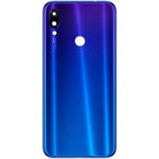 Задняя панель корпуса для Xiaomi Redmi Note 7 /Note 7 Pro, синяя со стеклом камеры, оригинал