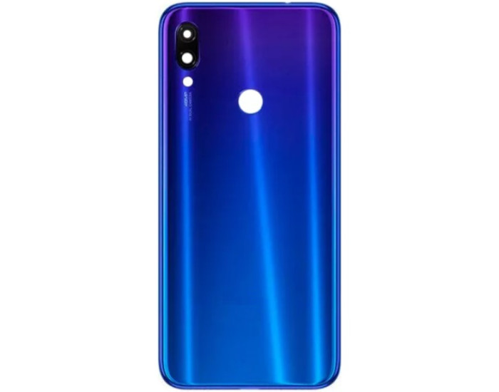 Задняя панель корпуса для Xiaomi Redmi Note 7 /Note 7 Pro, синяя со стеклом камеры, оригинал