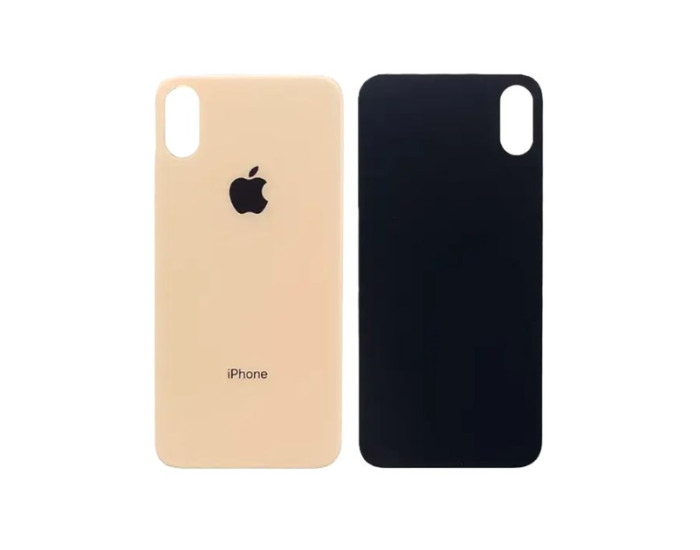Задняя панель корпуса для iPhone XS, золото (Big Hole) оригинал