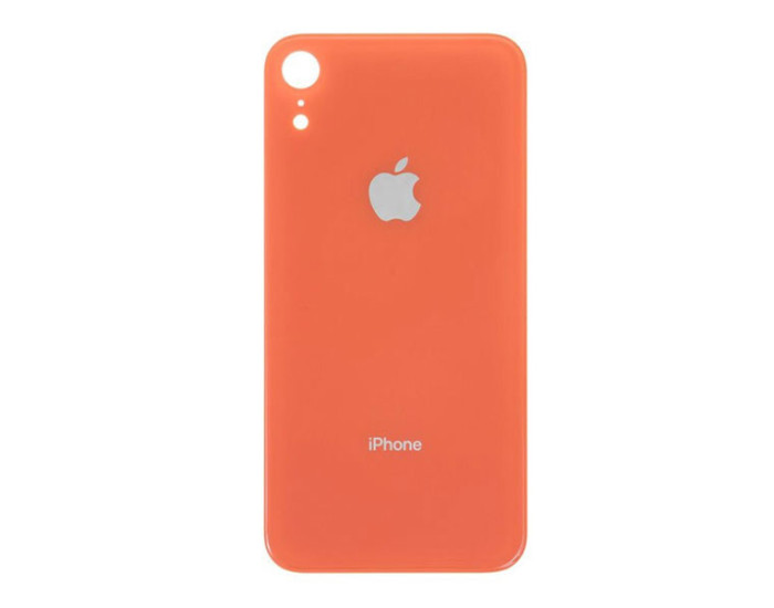 Задня панель корпуси для iPhone XR, коралова (Big Hole) оригінал