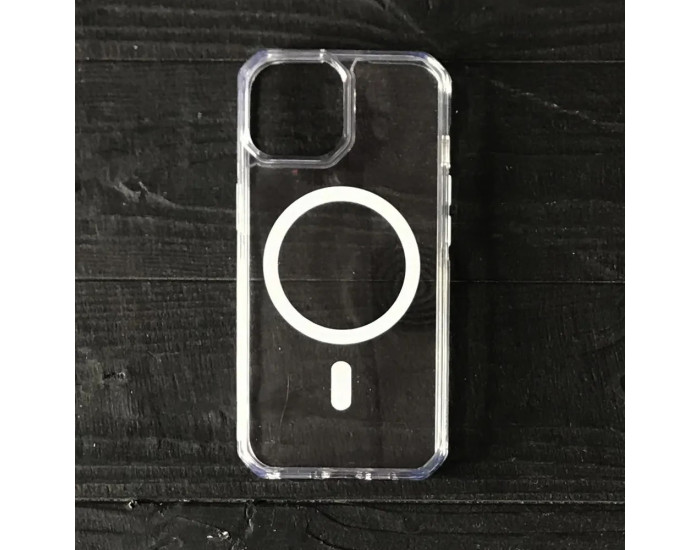 Чохол-силікон EVO Clear MagSafe iPhone 15 Pro, Прозорий