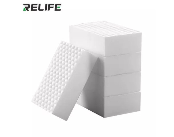 Губка Relife RL-080 Pro для очистки, меламиновая, 100 мм, 70 мм, 30 мм