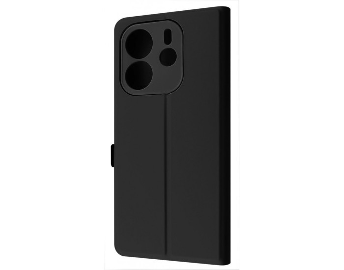 Чехол-силикон WAVE Flap Case Xiaomi Redmi Note 14 4G, Black