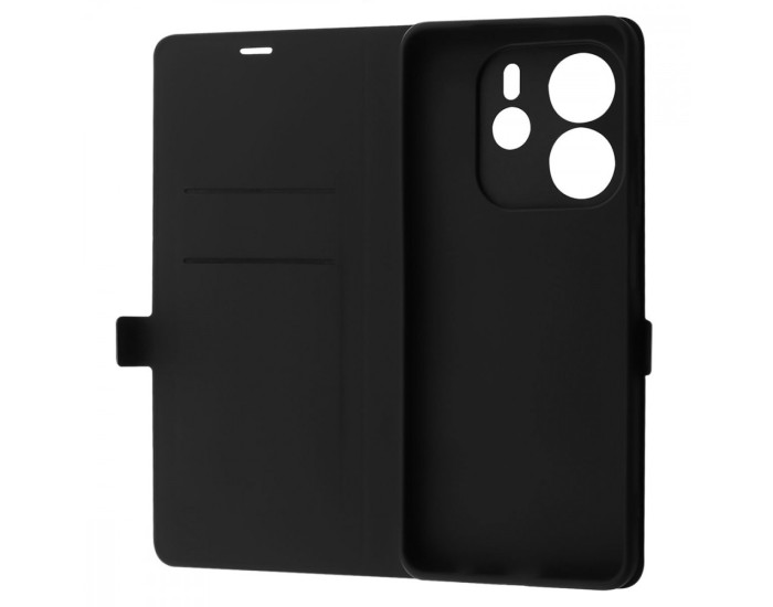 Чехол-силикон WAVE Flap Case Xiaomi Redmi Note 14 4G, Black