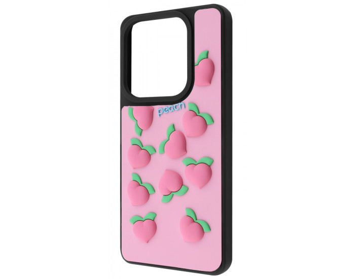 Чехол-силикон WAVE Doodle Case Xiaomi Redmi Note 14 4G (GL) Peach
