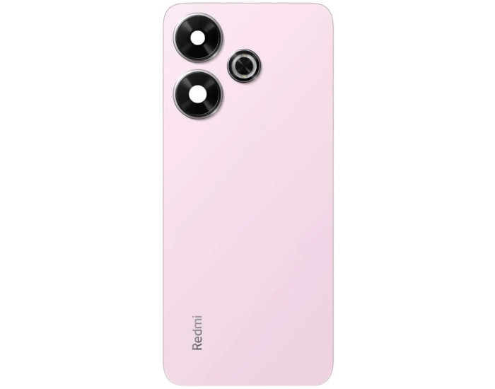 Задня панель корпуси для Xiaomi Redmi 13, рожева з склом камери